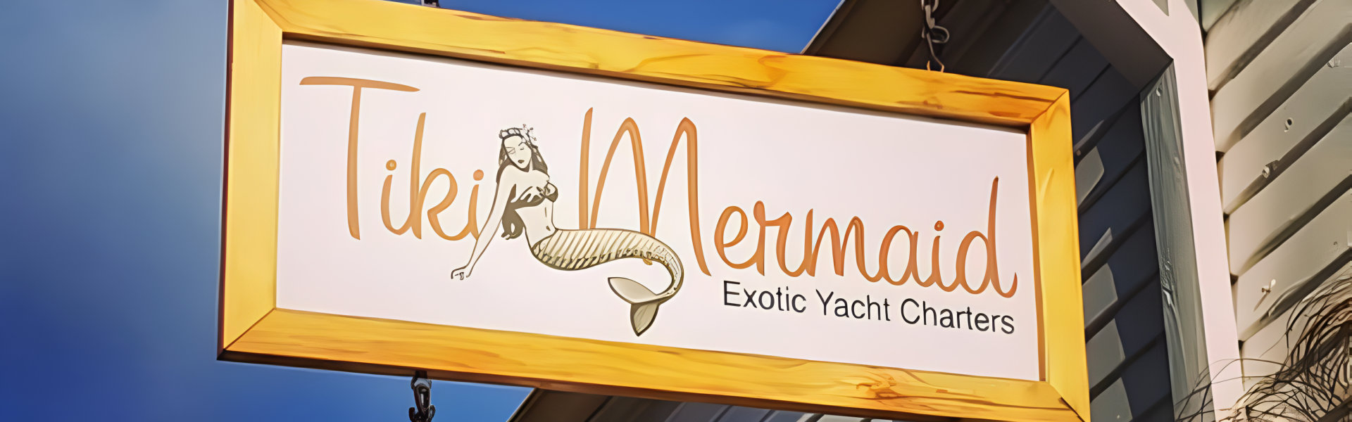 Tiki Mermaid sign